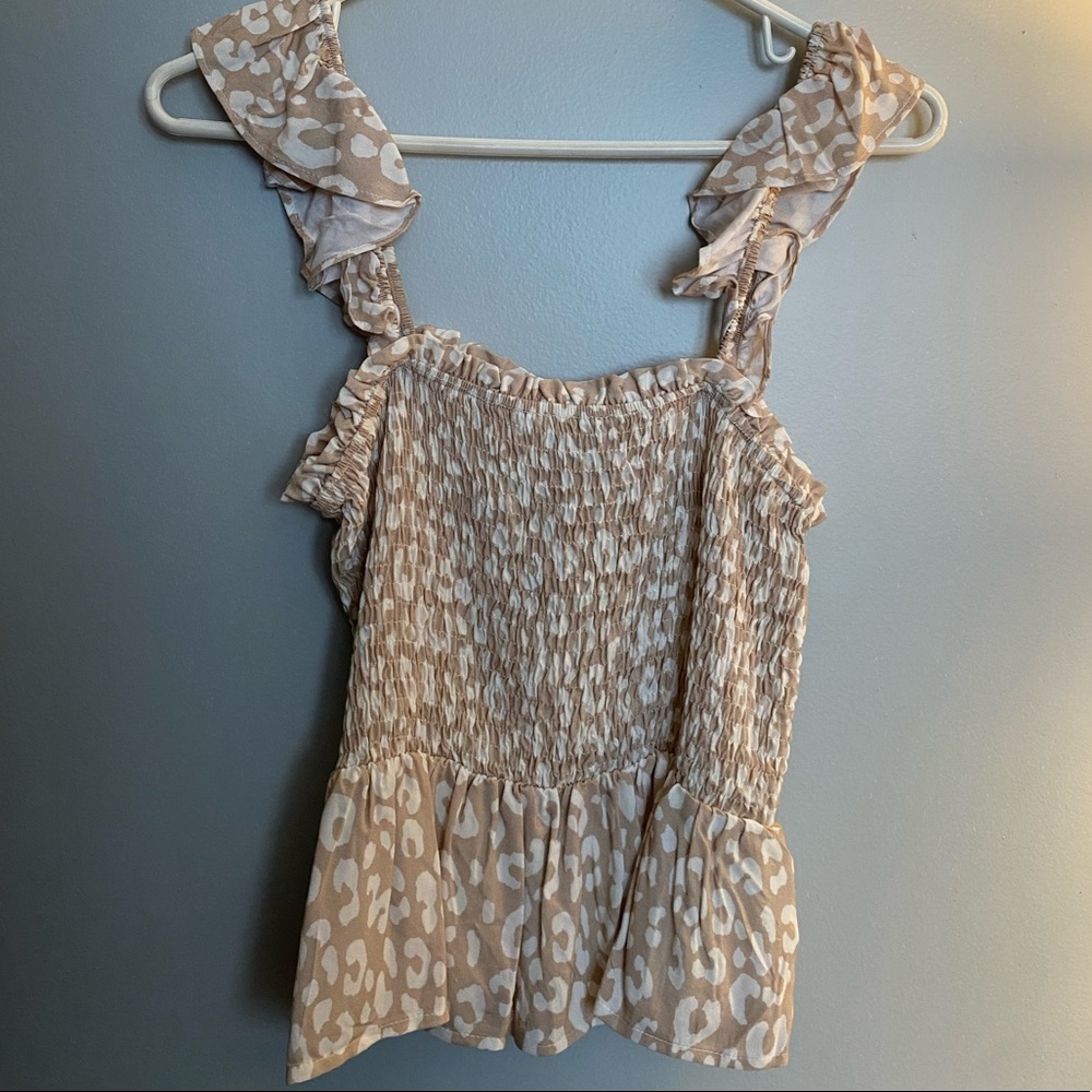 FOREVER 21 WOVEN CROP TOP